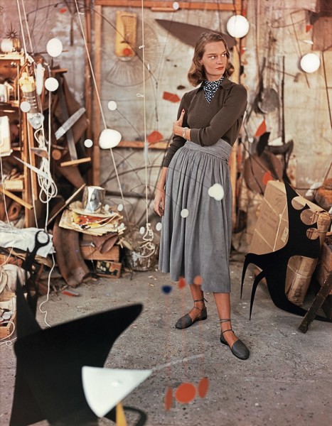 Genevieve Naylor, Model in Alexander Calder's Studio, 1948