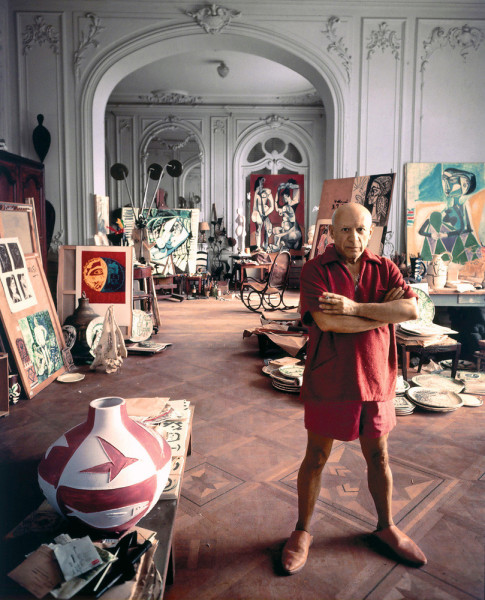 Arnold Newman, Pablo Picasso, Cannes, 1956