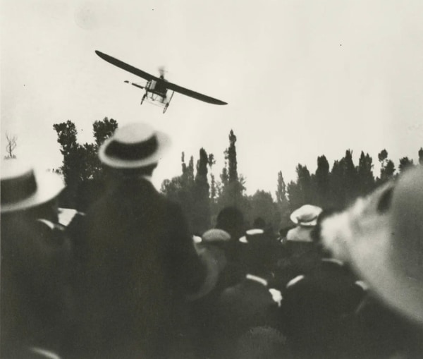 Jacques Henri Lartigue, Audemars in Bleriot&nbsp; Vichy, September 15, 1912