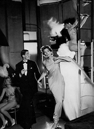 Richard Avedon, Eveing Dress by Lanvin- Castillo, Cafe des Beaux Arts, Paris 1956