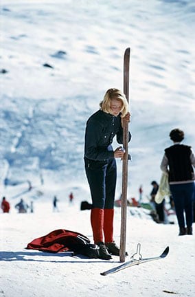 Slim Aarons, Verbier Skier, 1964