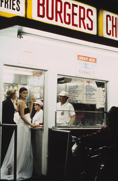 Pamela Hanson, Hot Dog Stand II: Trish Goff, Los Angeles, VOGUE, 1994