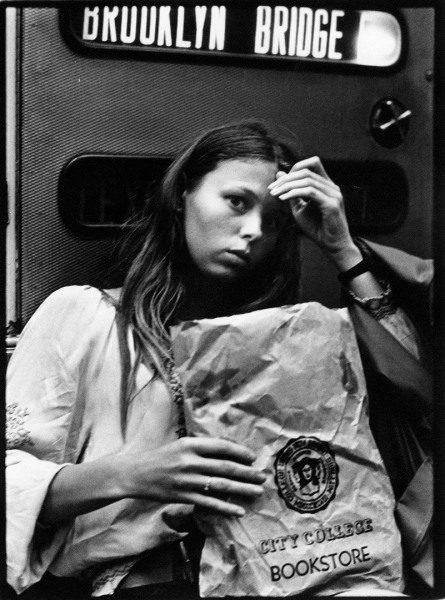 Arthur Elgort, Girl on Subway, NYC, 1974