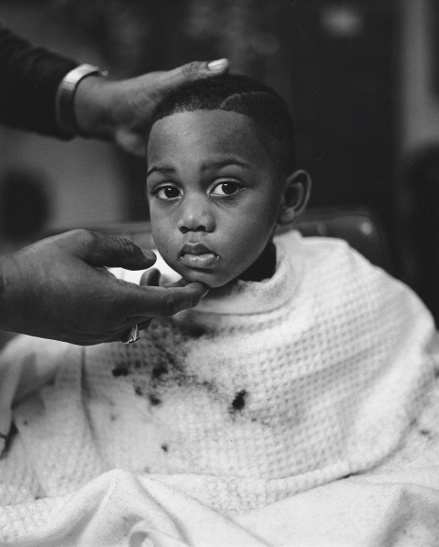 Kurt Markus, Boy Getting Haircut,  Vicksburg, Mississippi, 1988