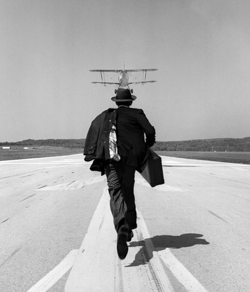 Rodney Smith, A.J. Chasing airplane, Orange County Airport, NY, 1998