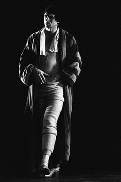 Francis Apesteguy, Rudolf Nureyev during rehearsal at the Th&eacute;&acirc;tre des Champs-Elys&eacute;es, Paris, 1984