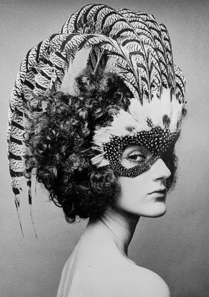 Chris von Wangenheim, Untitled (woman with feathered head dress)