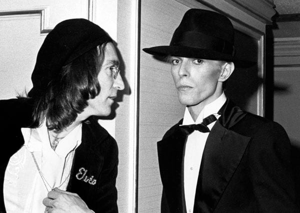 Ron Galella, John Lennon and David Bowie at the Grammy Awards, Uris Theater, New York, 1975