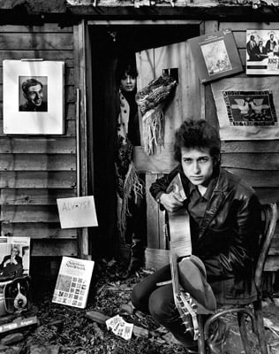 Daniel Kramer, Bob Dylan and Sara Dylan at Shack, Woodstock, New York, 1965