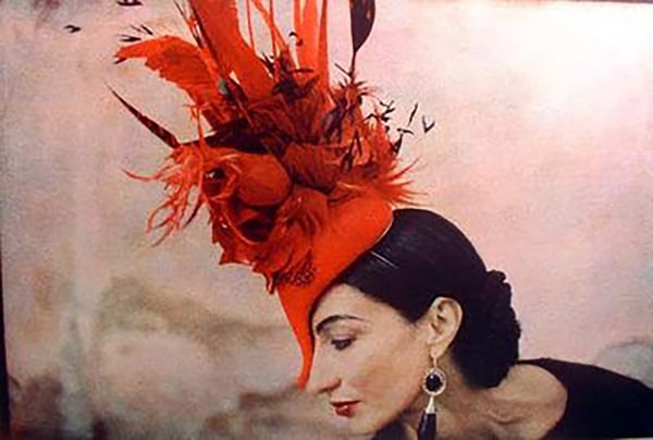 Deborah Turbeville, Portrait of Carmen Freiderberg in Posos, Mexico, Italian Vogue, Hat by Philip Tracey, 1997