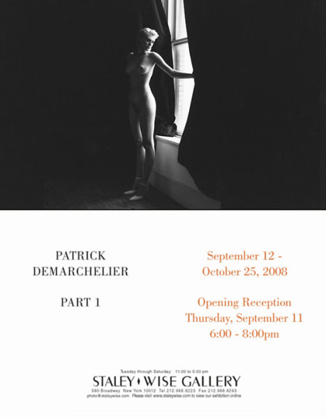 Patrick Demarchelier, Exhibition Invitation