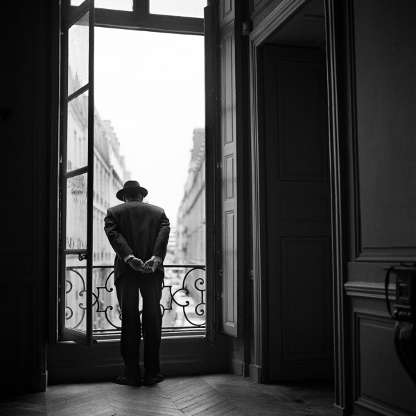 Rodney Smith, Wessel Looking Over the Balcony, Paris, France, 2007