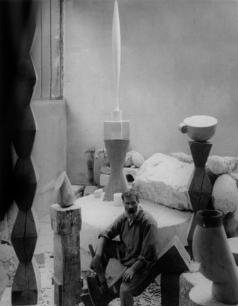 Edward Steichen,  Brancusi in his Studio, Paris 1927