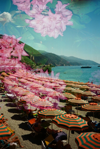 Sophie Elgort, Cinque Terre Umbrellas II, Cinque Terre, 2022
