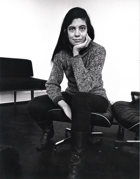 Susan Sontag at her apartment on the Upper West Side, New York 1968