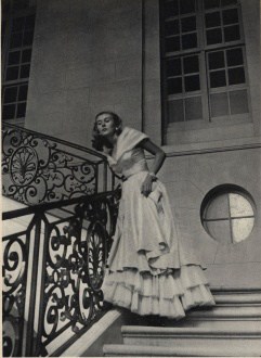 Horst P. Horst, Francine Du Plessix, Modeling a Jaques Fath Gown, 1947