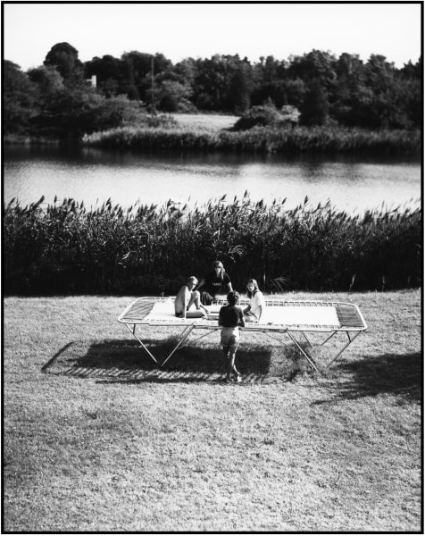 Arthur Elgort, Lena Kansbod and friends, Long Island, NY, 1978