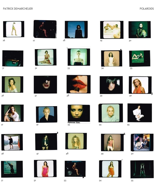 Patrick Demarchelier Set of 30 Polaroids
