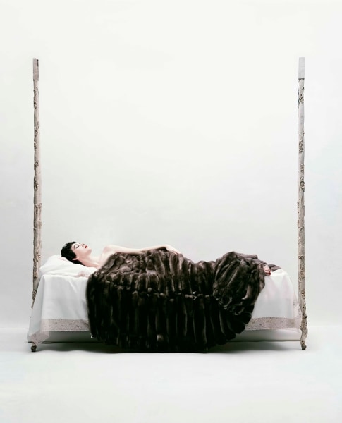William Helburn, Dovima Under a Fur, Corday, 1958