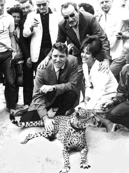 Edward Quinn, Burt Lancaster, Claudia Cardinale, and Luchino Visconti, 'Il Gattopardo', Cannes Film Festival, 1963