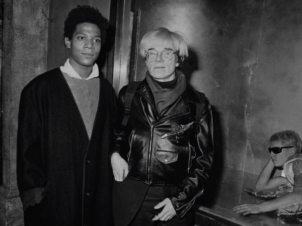 Ron Galella, Andy Warhol and Jean-Michel Basquiat at Area, New York, 1984