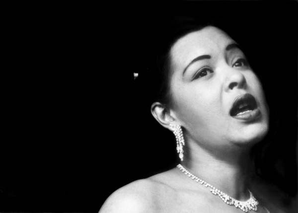 Bob Willoughby, Billie Holiday singing her plaintive songs at the Tiffany Club in Los Angeles, 1952