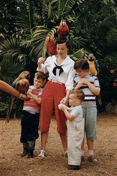 Slim Aarons, Parrot Jungle amusement park near Miami, 1955
