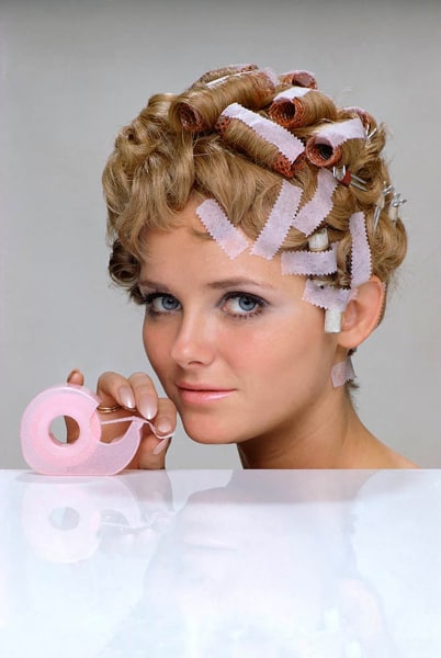 William Helburn, Cheryl Tiegs, Hair Tape, 3M, 1968