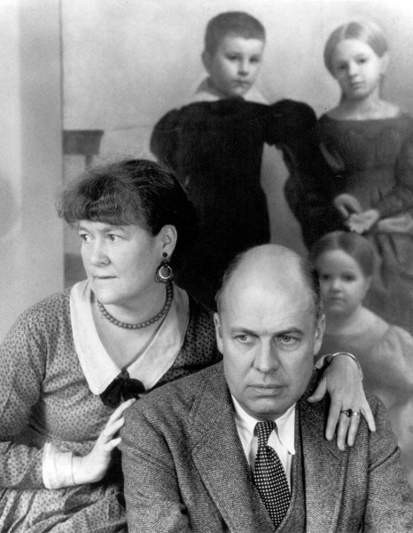 Louise Dahl-Wolfe, Edward Hopper and Wife, Washington Square Studio, 1933