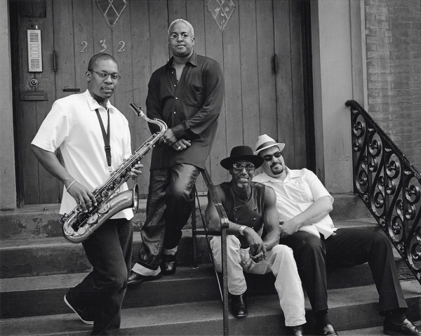 Kurt Markus, Ravi Coltrane, Erin Davis, T.S. Monk and Eric Mingus, New York City, 1999