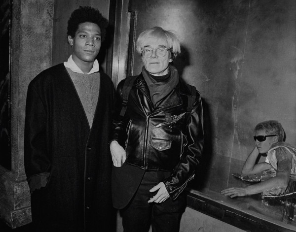 Ron Galella, Andy Warhol and Jean-Michel Basquiat at Area, New York, 1984