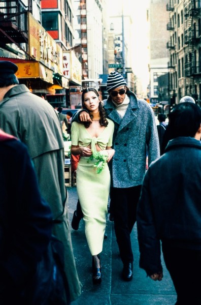 Stephanie Pfriender Stylander, Kate Moss and Marcus Schenkenberg (Visions), Italian Harper&#039;s Bazaar, New York, 1992