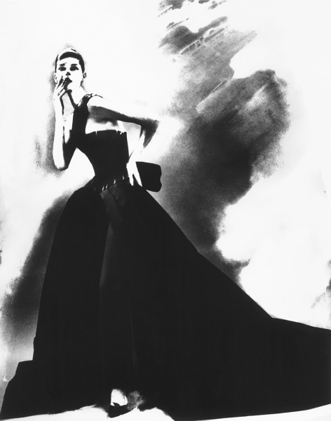 Lillian Bassman, Night Bloom: Anneliese Seubert in Givenchy Haute Couture by John Galliano, New York Times Magazine, Paris, 1996