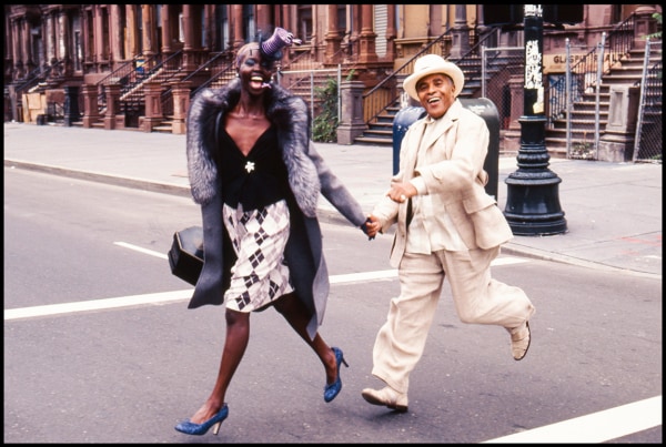 Arthur Elgort, Model and Jon Hendricks in Harlem, The New Yorker, 2000