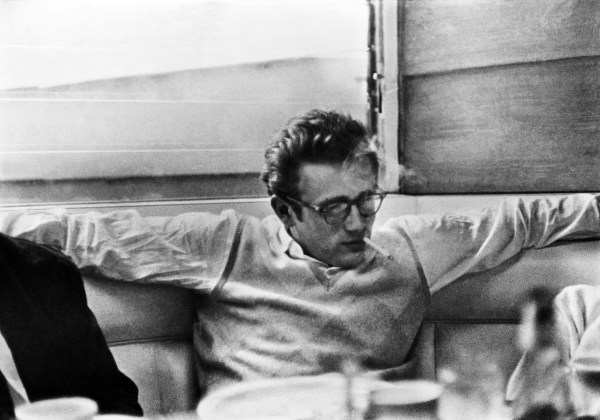 Phil Stern, James Dean with Friends at Googie's Diner, Hollywood, May, 1955