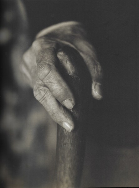 Herb Ritts, William S. Burroughs (Hand with Cane), Kansas, 1990