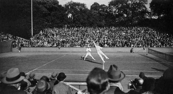 Jacques Henri Lartigue, Lacoste and Borotra Winning Doubles, Paris, June, 1926