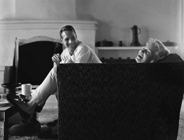 Sid Avery&nbsp;, Joanne Woodward and Paul Newman, Domestic Duties, Beverly Hills, 1958