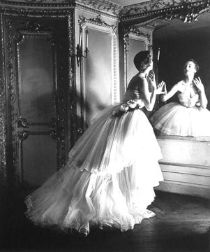 Louise Dahl-Wolfe, Dior Ballgown, Paris, 1950
