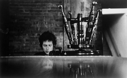 Bob Dylan and Piano Stool, Town Hall, Philadelphia 1964