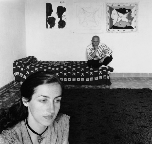 Robert Doisneau, Pablo Picasso and Francoise Gilot, 1952