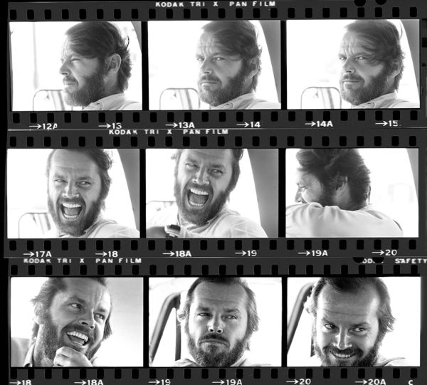 Harry Benson Jack Nicholson (Contact Sheet), 1976