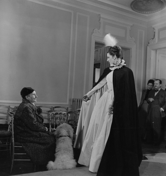 Horst P. Horst, Gertrude Stein and Balmain Model, Paris, 1946