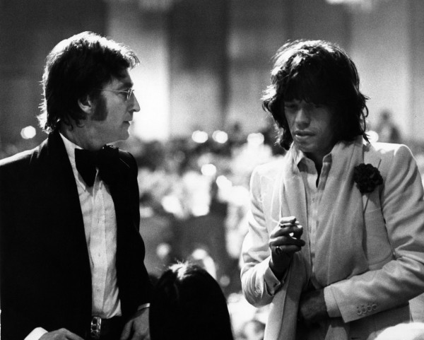 Ron Galella John Lennon and Mick Jagger