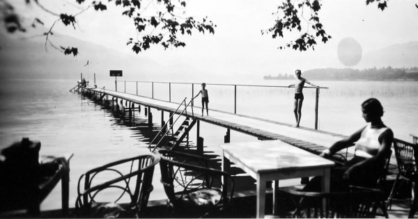 Jacques Henri Lartigue, Dani, Renee, and Jacques, Aix-les-Bains, 1930