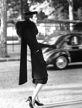 Henry Clarke Anne Saint-Marie in Balenciaga, Paris, 1955