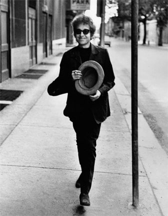 Bob Dylan Walking with Top Hat, Philadelphia, Pennsylvania 1964