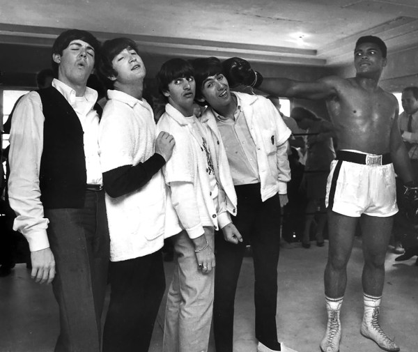 Harry Benson, The Beatles and Muhammad Ali (Cassius Clay), 5th Street Gym, Miami, Florida, 1964