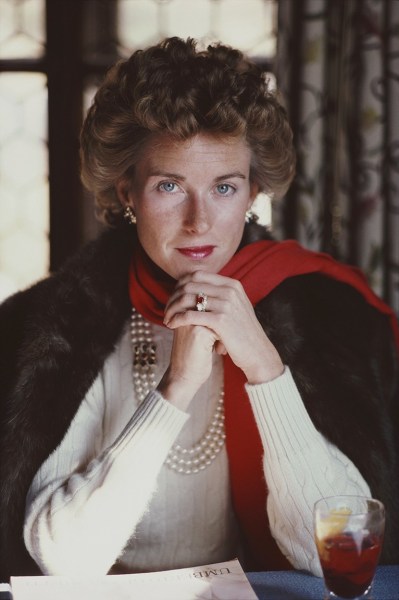 Slim Aarons, Lucy Ruspoli, 1982: Princess Lucy Ruspoli in Cortina d&rsquo;Ampezzo, Italy