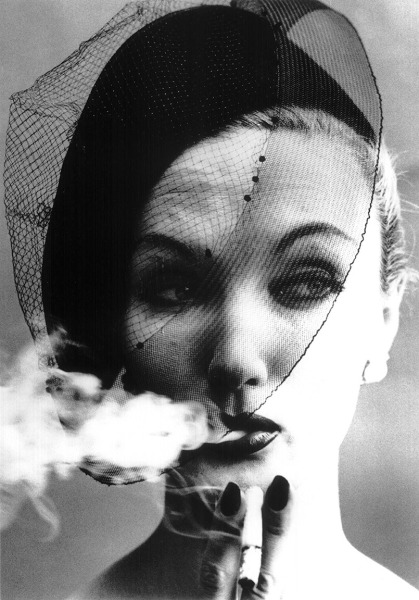 William Klein, Smoke &amp;amp; Veil Paris (VOGUE), 1958